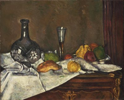 Stilleven met een dessert door Paul Cézanne